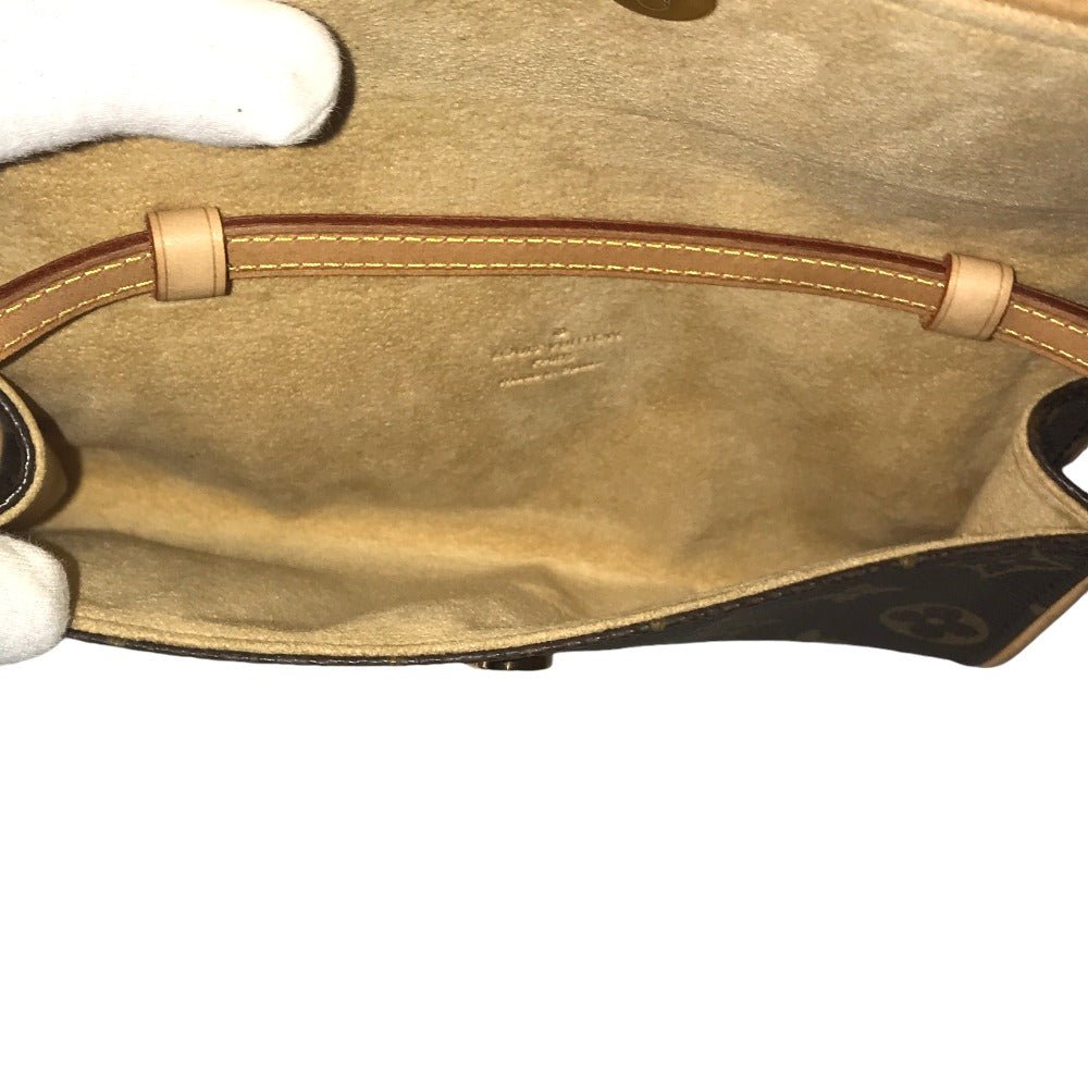 LOUIS VUITTON Shoulder Bag M51854 Monogram canvas Brown Clutch bag Pochette Twin PM | AlmaBagz - Image 16