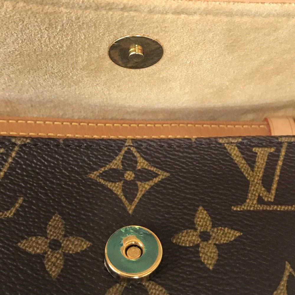 LOUIS VUITTON Shoulder Bag M51854 Monogram canvas Brown Clutch bag Pochette Twin PM | AlmaBagz - Image 17