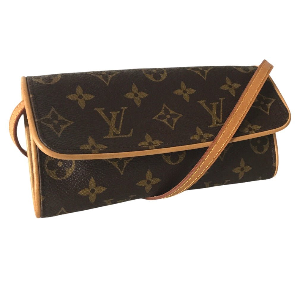 LOUIS VUITTON Shoulder Bag M51854 Monogram canvas Brown Clutch bag Pochette Twin PM | AlmaBagz - Image 18