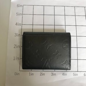 LOUIS VUITTON Coin case M65122 Monogram mat black Compact wallet Noir | AlmaBagz