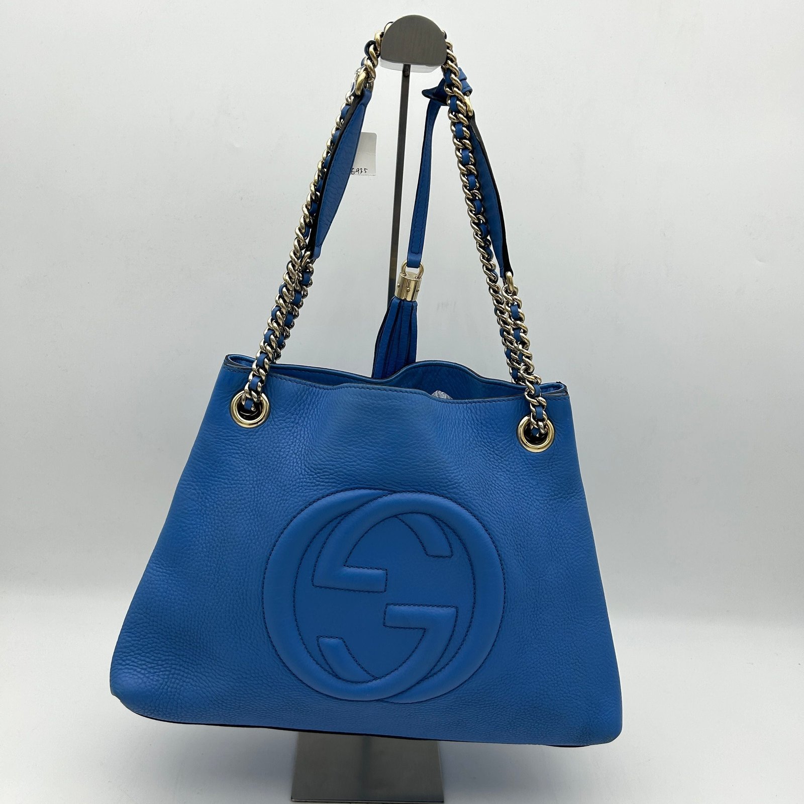 Gucci | Bags | New Gucci Soho Limited Ed Caspian Blue Double Chain Shoulder Bag AE935 | AlmaBagz