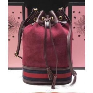 Gucci Ophidia Bucket Bag Maroon | AlmaBagz