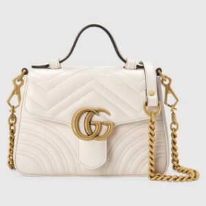 Gucci GG Marmont Small Top Handle Bag White Gucci GG Marmont Small Top Handle Bag White | AlmaBagz