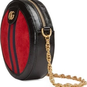 Gucci Ophidia Mini Round Shoulder Bag Red | AlmaBagz