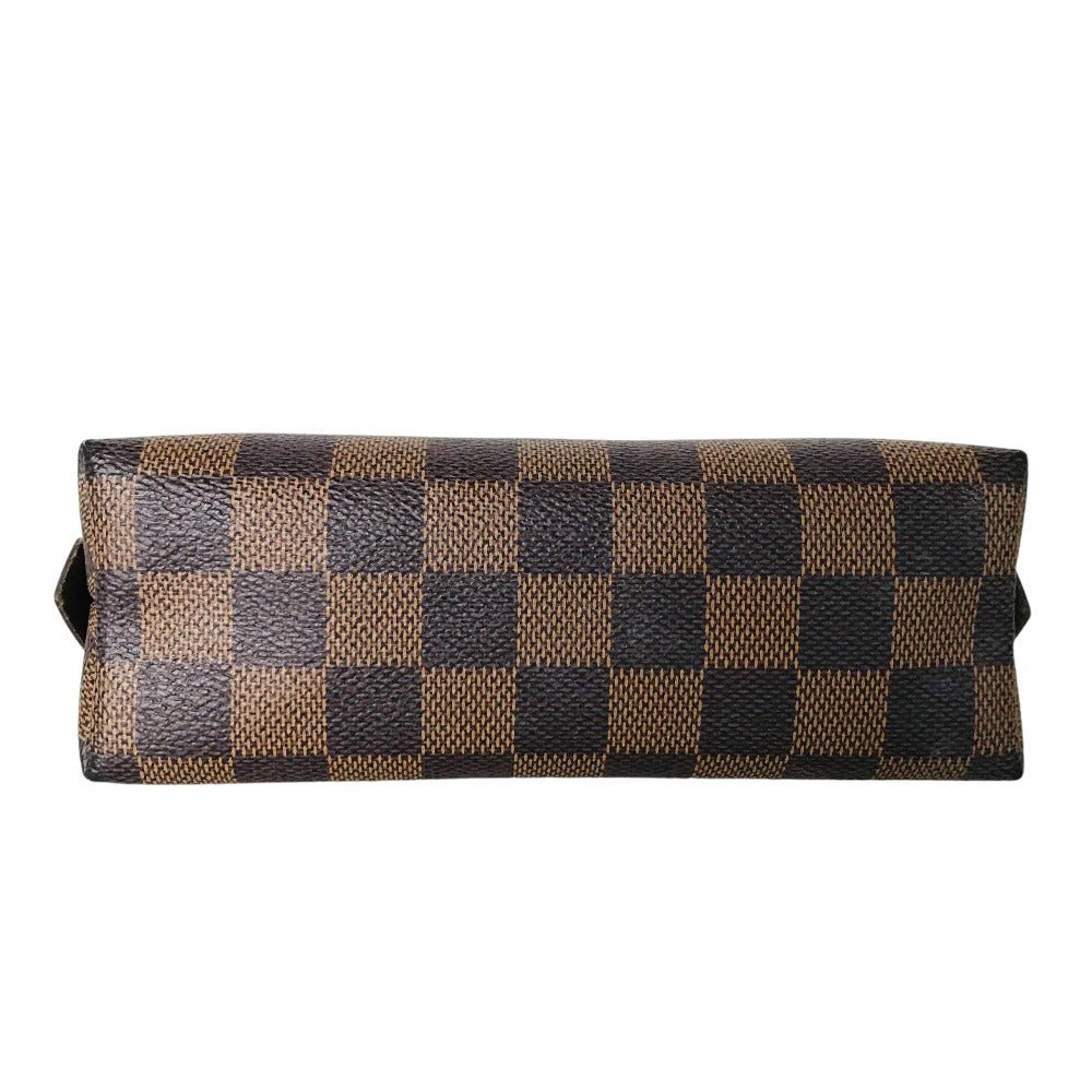 LOUIS VUITTON Pouch N47516 Damier canvas Brown Pochette Cosmetic | AlmaBagz - Image 10