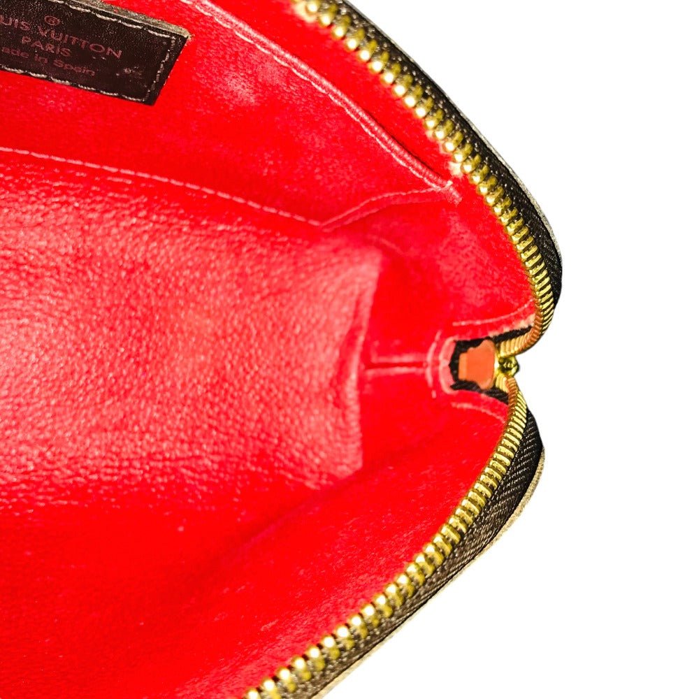 LOUIS VUITTON Pouch N47516 Damier canvas Brown Pochette Cosmetic | AlmaBagz - Image 18