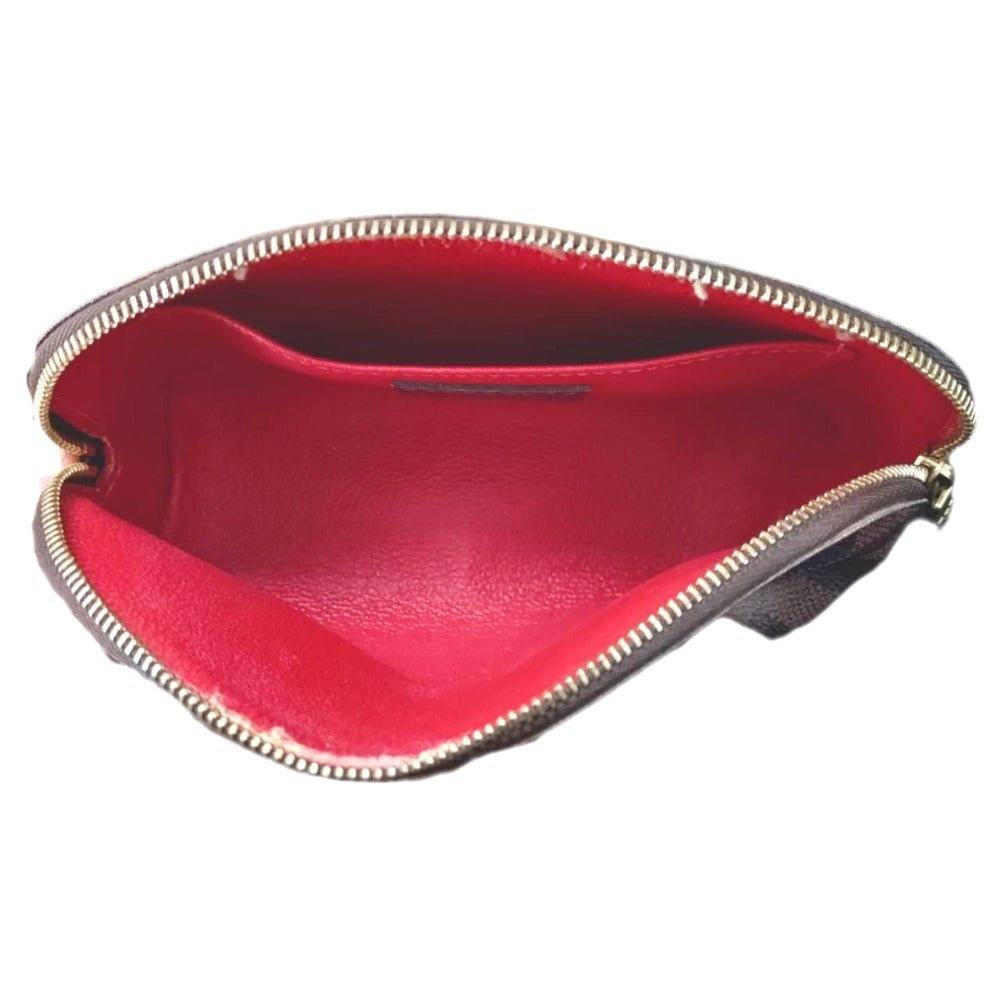 LOUIS VUITTON Pouch N47516 Damier canvas Brown Pochette Cosmetic | AlmaBagz - Image 16