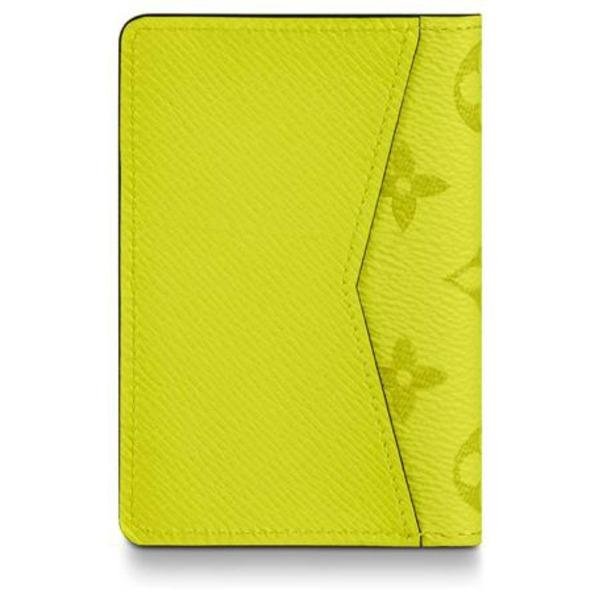 Louis Vuitton Pocket Organiser Taiga Monogram Jaune | AlmaBagz