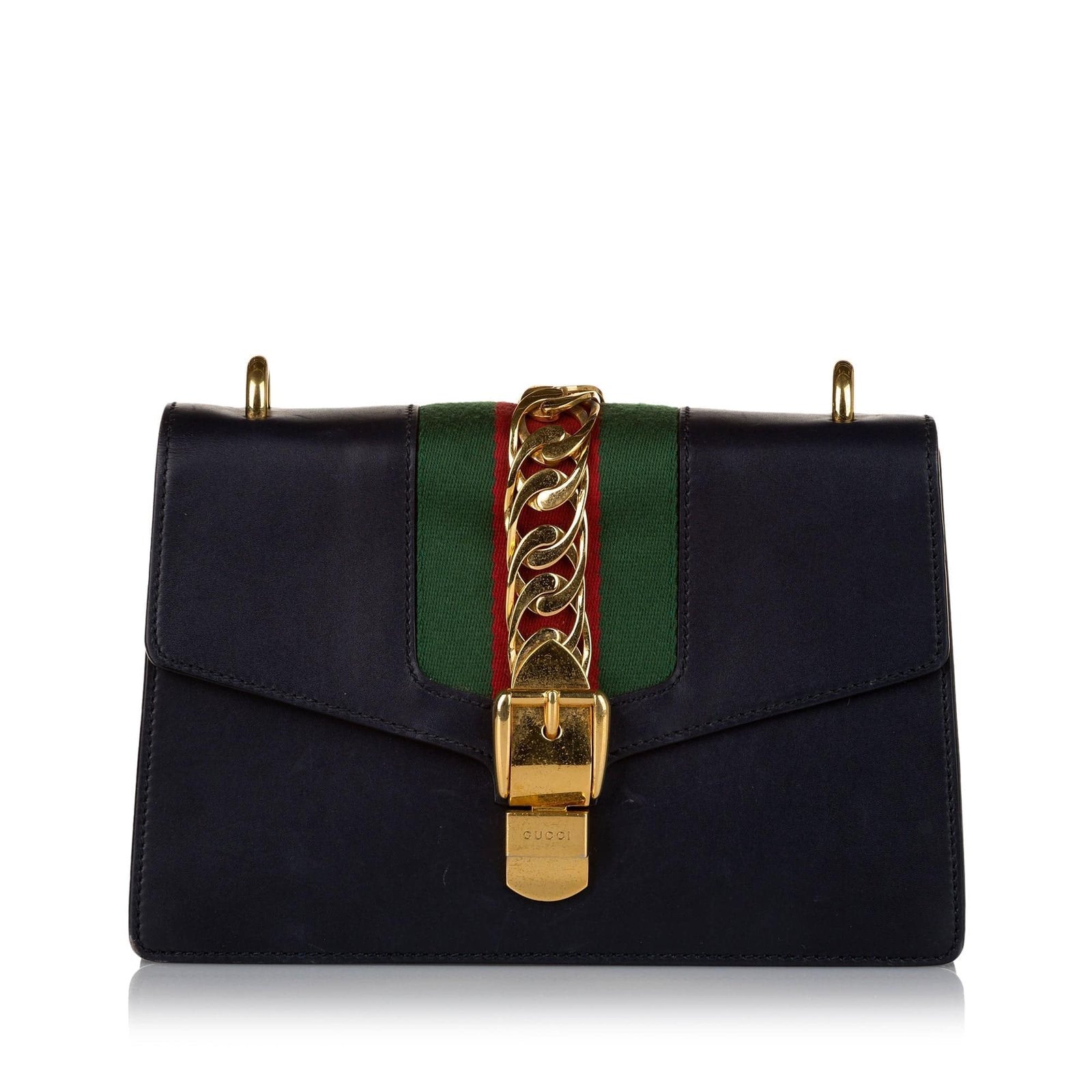 Gucci Sylvie Shoulder Bag Small Black | AlmaBagz