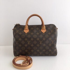Louis Vuitton Monogram Speedy 30 Handbag, Brown | AlmaBagz