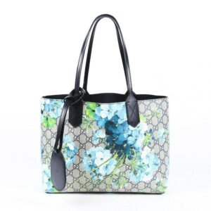 Gucci Small Blooms GG Supreme Reversible Tote | AlmaBagz