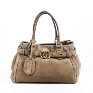 Gucci Medium GG Running Nubuck Suede Tote Bag | AlmaBagz
