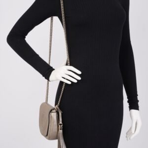 Gucci Soho Chain Bronze Grained Leather Small | AlmaBagz
