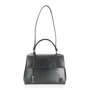 LOUIS VUITTON Anthracite Nacre Epi Leather Cluny MM | AlmaBagz