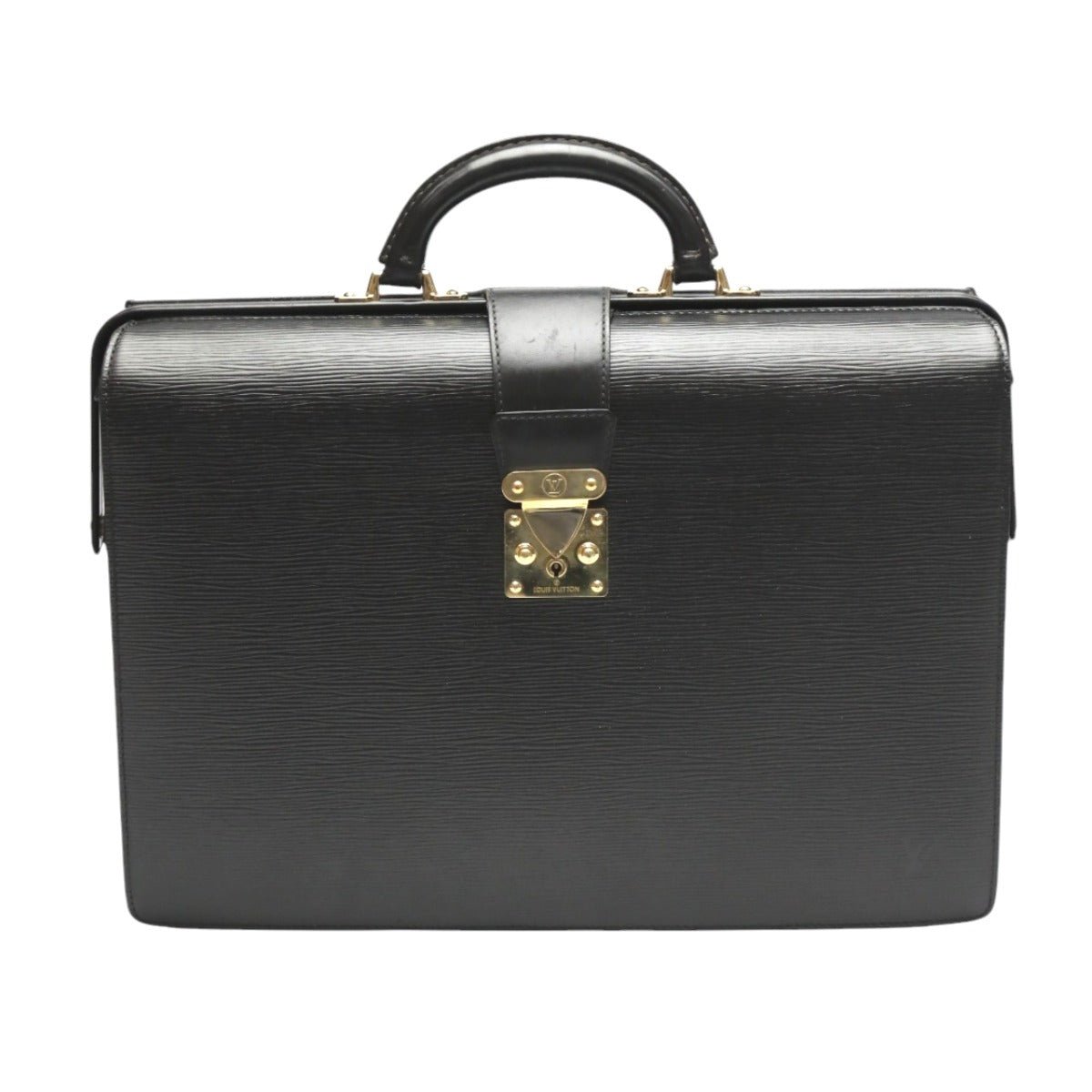 LOUIS VUITTON Business bag M54352 Epi Leather black Briefcase Epi Fermoire mens Used | AlmaBagz