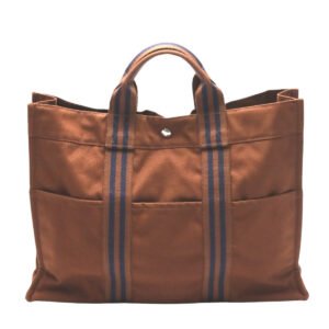 HERMES Tote Bag canvas Brown Handbag Fool ToeMM unisex(Unisex) Used | AlmaBagz