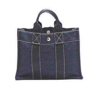 HERMES Tote Bag canvas Navy Her Line canvas | AlmaBagz