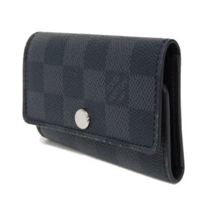LOUIS VUITTON Key case Key holder  N62662 Damier Graphite canvas x grained leather (embossed) Noir Damier Graphite Multicles 6 | AlmaBagz
