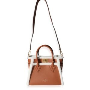 LOUIS VUITTON Caramel Calfskin and Shearling On My Side PM | AlmaBagz