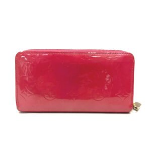 LOUIS VUITTON Long Wallet Purse M9147F Patent leather pink Monogram Vernis Zip Around long wallet Women Used | AlmaBagz