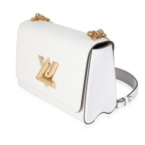 Louis Vuitton Blanc Epi Leather Twist MM | AlmaBagz