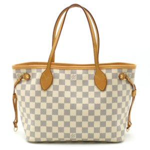 Louis Vuitton Damier Azur Neverfull PM Tote Bag N51110 | AlmaBagz