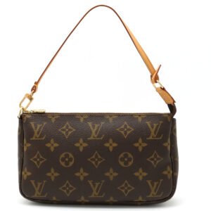 Louis Vuitton Monogram Pochette Accessory Pouch Handbag M51980 | AlmaBagz