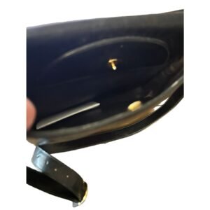 Gucci black leather hobo bag w Sherry stripe & horse-bit chain strap | AlmaBagz