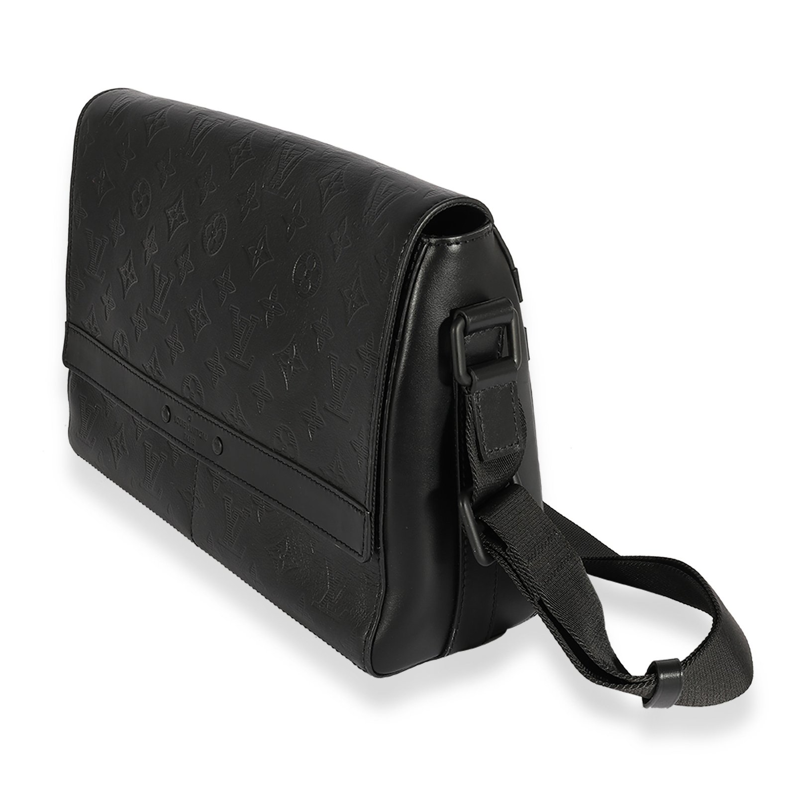 Louis Vuitton Black Monogram Shadow Sprinter Messenger | AlmaBagz