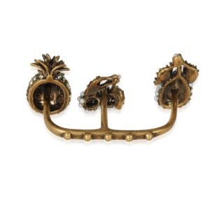 GUCCI Faux Pearl & Crystals Fruit Charms Between The Finger Ring | AlmaBagz