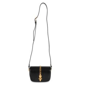 GUCCI Black Leather Sylvie 1969 Mini Bag | AlmaBagz