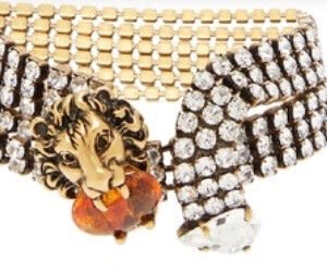 Gucci Crystal Lion Head Bracelet | AlmaBagz