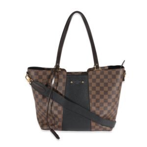 Louis Vuitton Canvas Damier Ebene Taurillon Jersey Tote | AlmaBagz