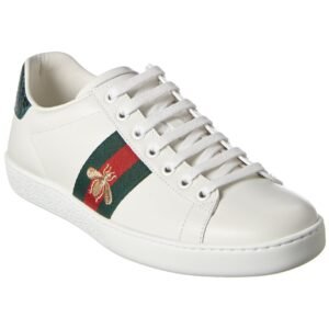 Gucci Ace Embroidered Leather Sneaker | AlmaBagz