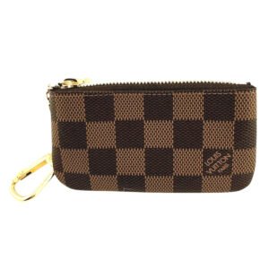 LOUIS VUITTON Key case Key holder  N62658 Damier canvas Brown Damier Pochette Cre | AlmaBagz
