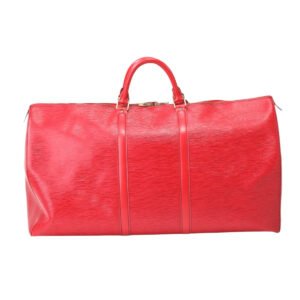 LOUIS VUITTON Boston Duffel bag M42947 Epi Leather Red Epi Keepall 60 | AlmaBagz