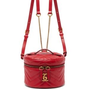 Gucci GG Marmont Matelasse Mini Backpack in Red | AlmaBagz