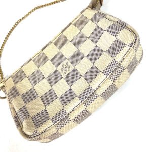 LOUIS VUITTON Handbag N58010 Damier Azur Canvas white Damier Azur Mini Pochette Accessoires | AlmaBagz