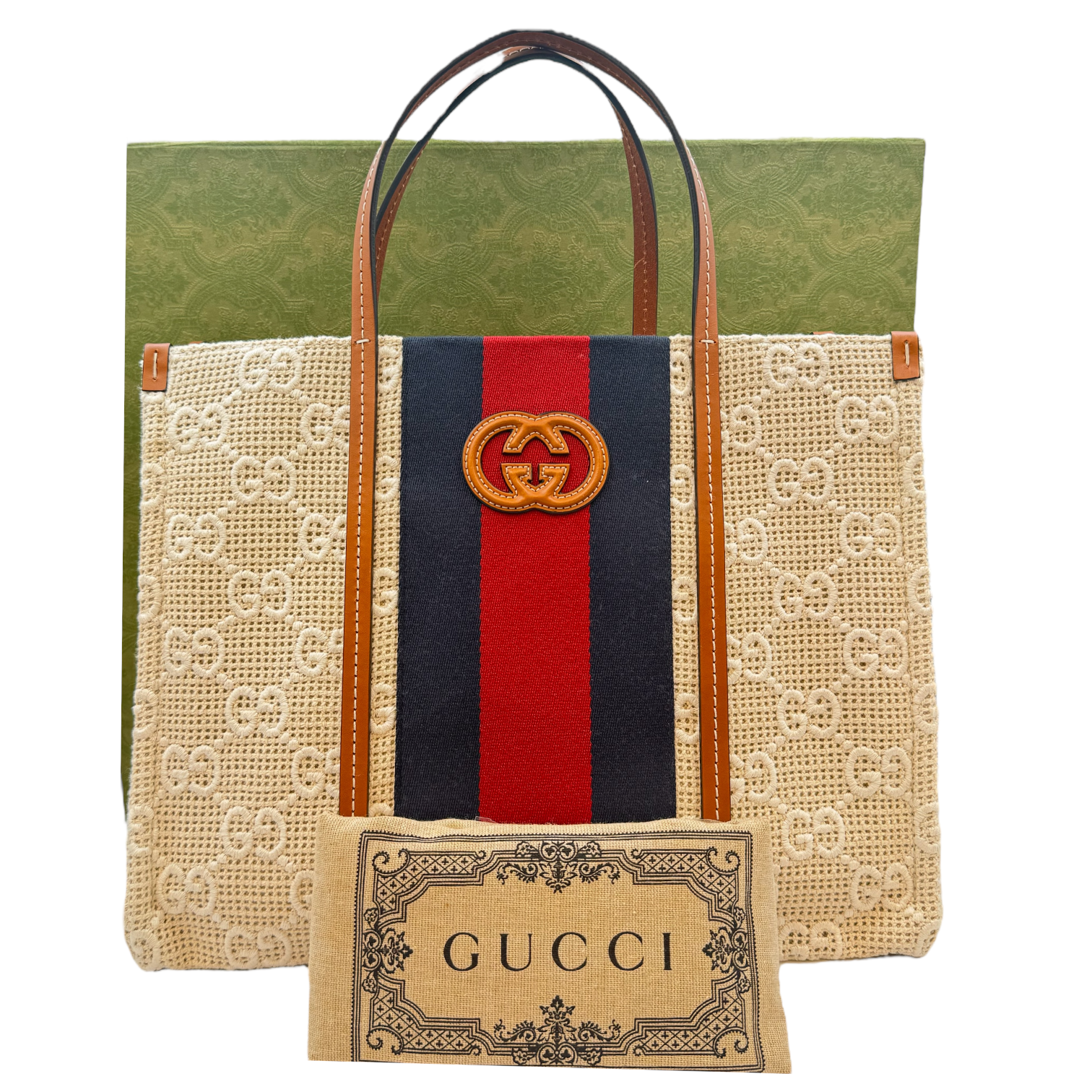 Gucci Tote Bag Brown Canvas | AlmaBagz