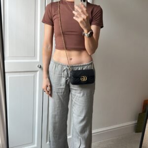 Gucci GG Black Marmont Super Mini Shoulder Bag (RRP £985) | AlmaBagz