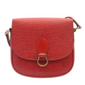Louis Vuitton Red Leather Saint Cloud shoulder bag | AlmaBagz