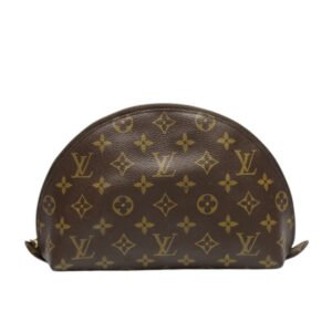 LOUIS VUITTON Pouch M47520 Monogram canvas, leather Brown Monogram Pochette Cosmetic MM | AlmaBagz