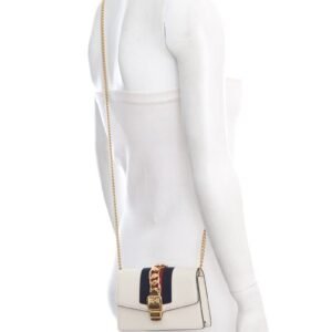 Gucci Cream Sylvie Super Mini HandBag | AlmaBagz