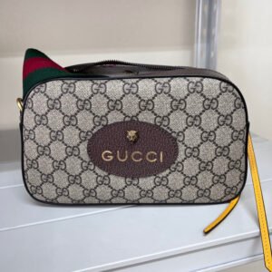 Gucci GG Supreme Neo Vintage Messenger Crossbody Bag,Beige | AlmaBagz