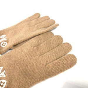 LOUIS VUITTON gloves M77930 wool beige By color Globe LV Headline | AlmaBagz