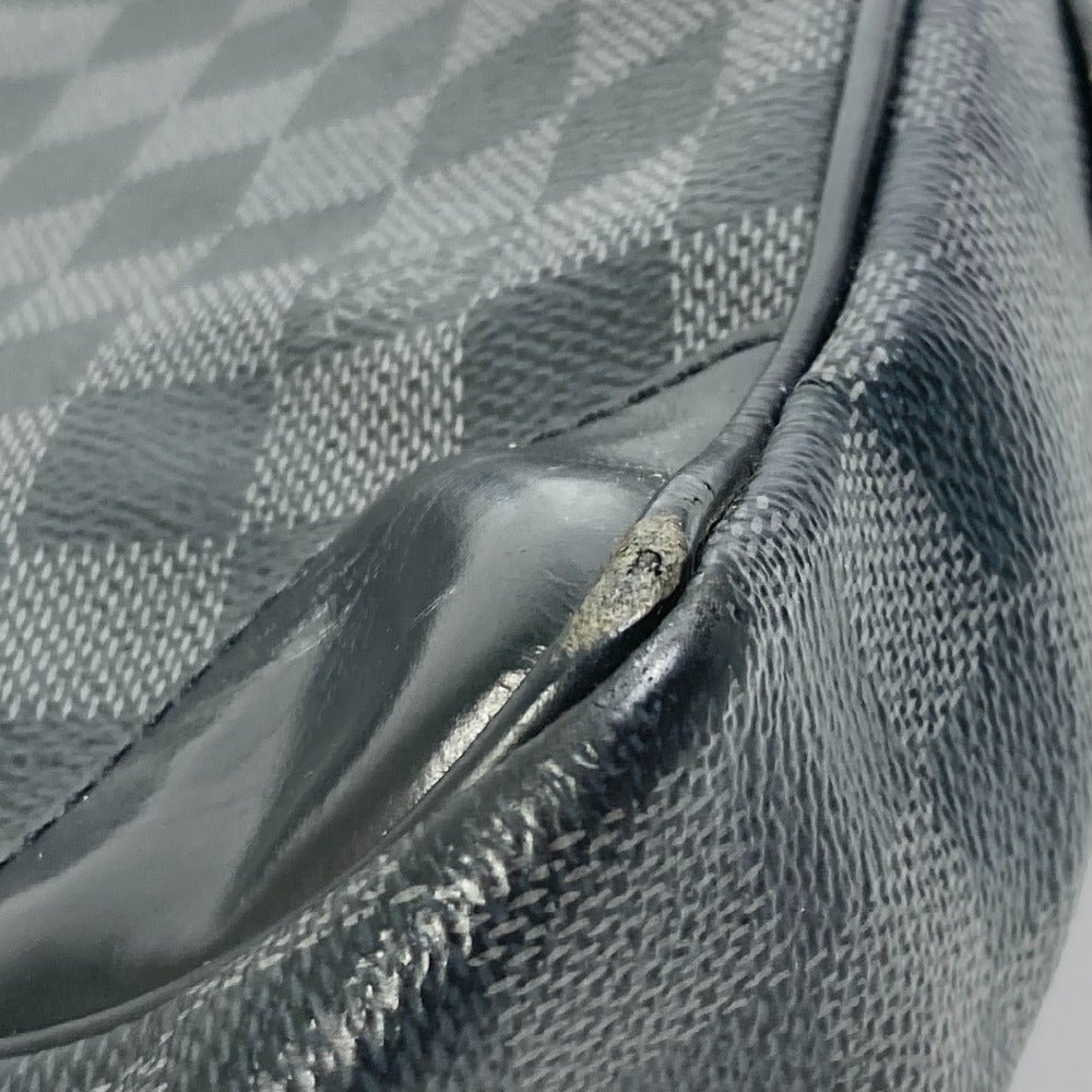 LOUIS VUITTON Business bag N41125 Damier Grafitto Canvas black Damier Grafitte Porto documan Voyage PDV mens Used | AlmaBagz