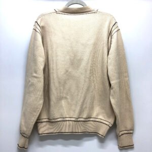 LOUIS VUITTON cardigan 1AFPXX cotton beige Signature light LV logo Ｌ | AlmaBagz