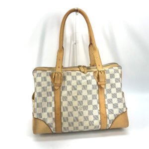 LOUIS VUITTON Handbag N52001 Damier Azur Canvas white Damier Azur Berkeley PM Women Used | AlmaBagz
