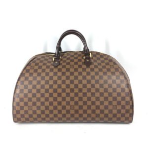 LOUIS VUITTON Boston Duffel bag N41432 Damier canvas Brown Damier Rivera GM | AlmaBagz