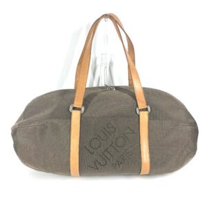 LOUIS VUITTON Boston Duffel bag M93064 Damier Jean Canvas khaki Damier Jean Akatan | AlmaBagz